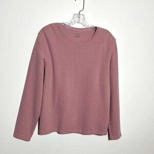 Women's Sonoma Dusty Pink Long Sleeve Crew - Size XL